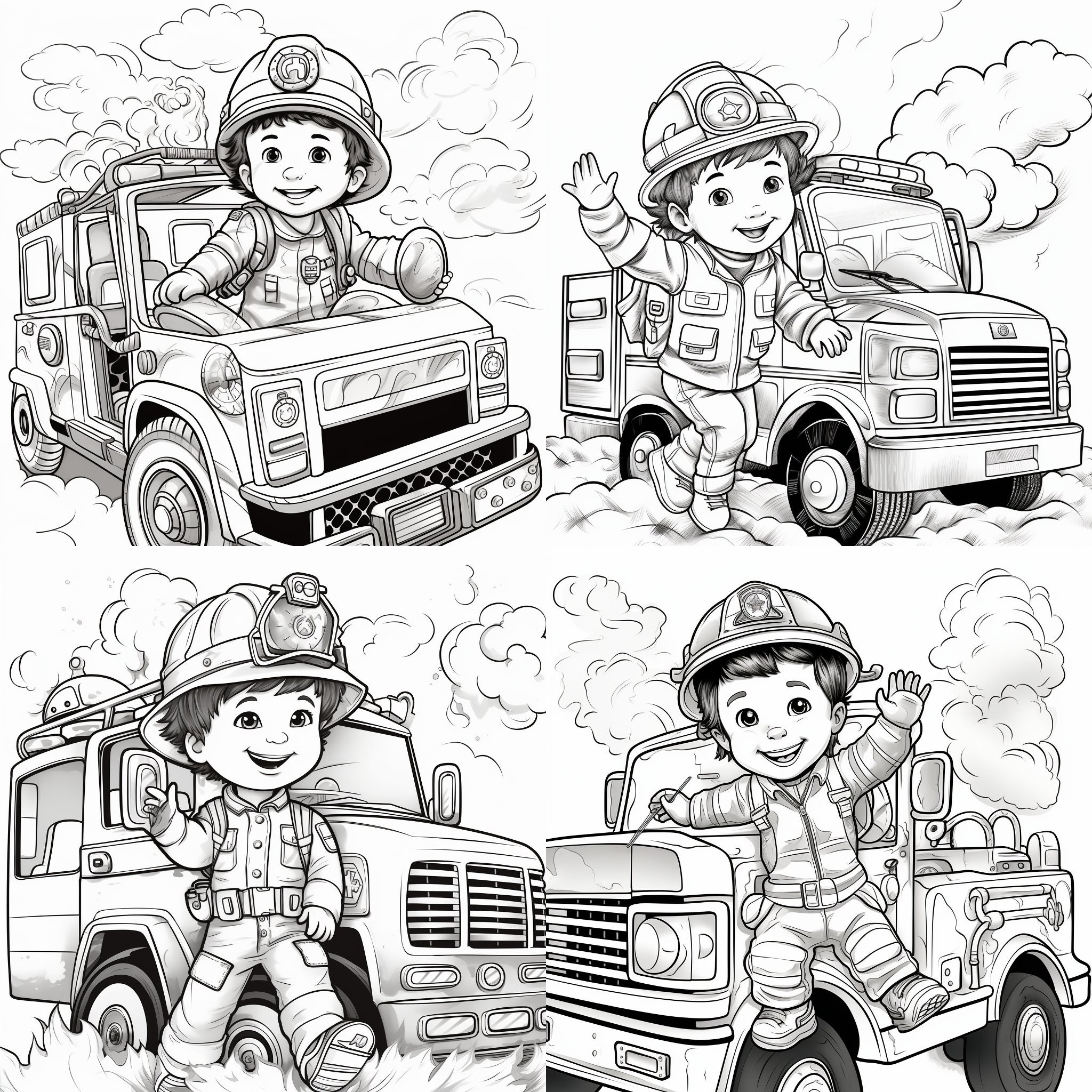 Fireman Coloring Toys, Reusable Coloring Book, Felt Coloring, Dry Erase  Coloring Dolls, Educational Toy 