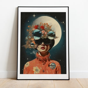Nebula Painters Print | Retro Futurism Art | Space Art | Sci-Fi Poster | Surreal art