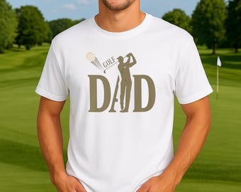 T-shirt Comfort Colors Golf Dad : t-shirt à la silhouette du golfeur