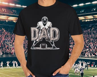 Football Dad Shirt, American Sports Fan Father's Day Gift, Player Dad Tee, Game Day Shirt, Dad Gift, Football Lover, Partiotic Father Gift