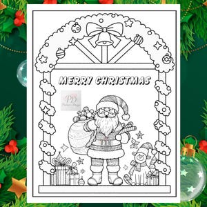 Christmas Coloring Pages, Printable Coloring Pages, Christmas coloring, Christmas Coloring Sheets, Santa Coloring Sheets, Santa Coloring