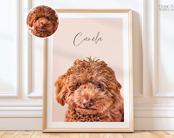 Retrato de mascota personalizado: regalos personalizados para dueños de mascotas y amantes de los perros.