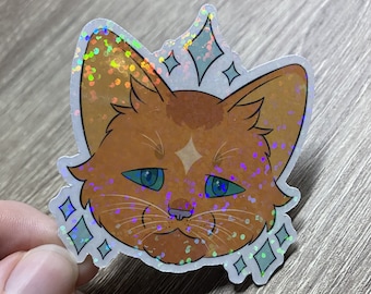 Glittery Firestar Sticker