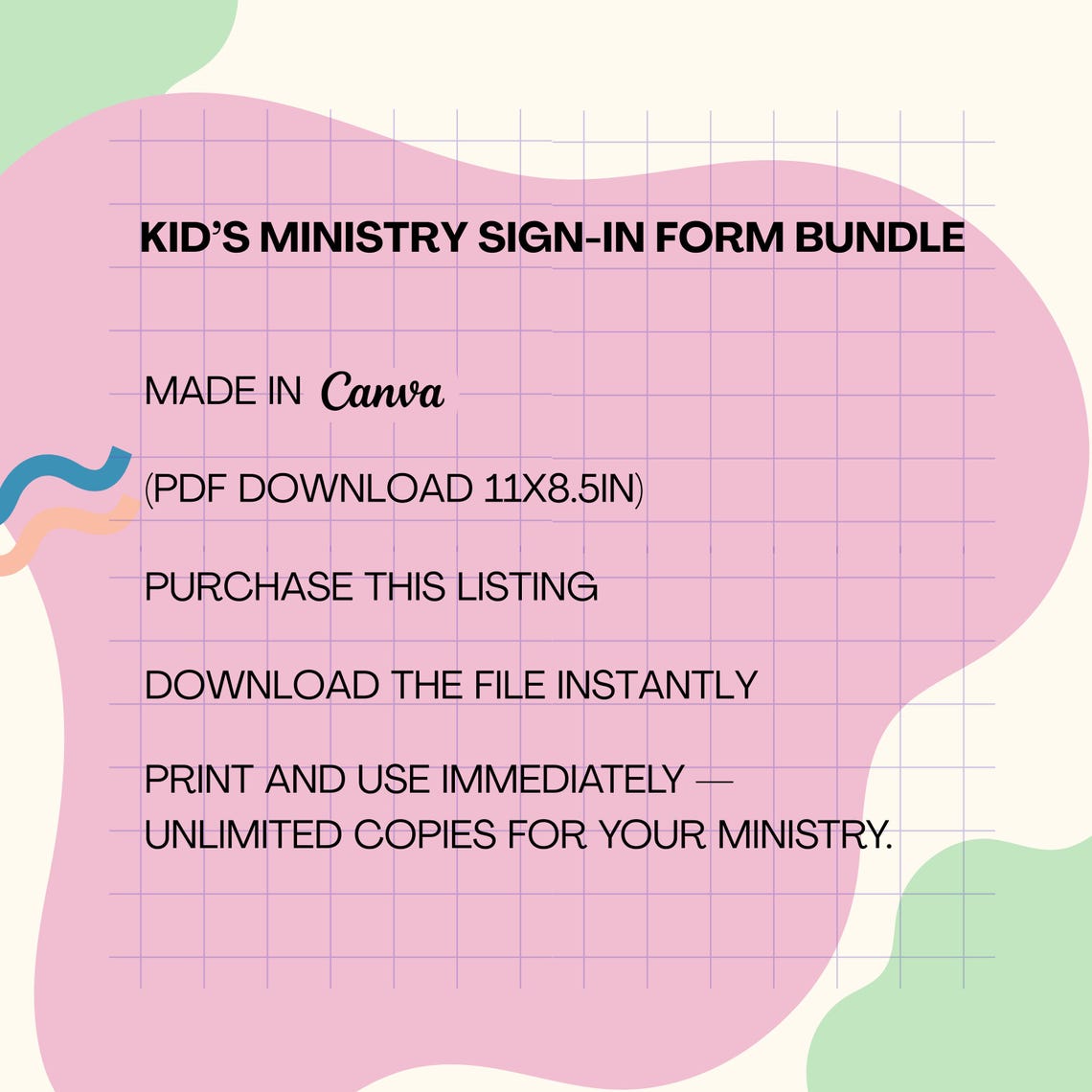 K2 Check In Form.pdf Children's Ministry Sign-in Sheet: Secure Nursery Check-in Form (PDF ...