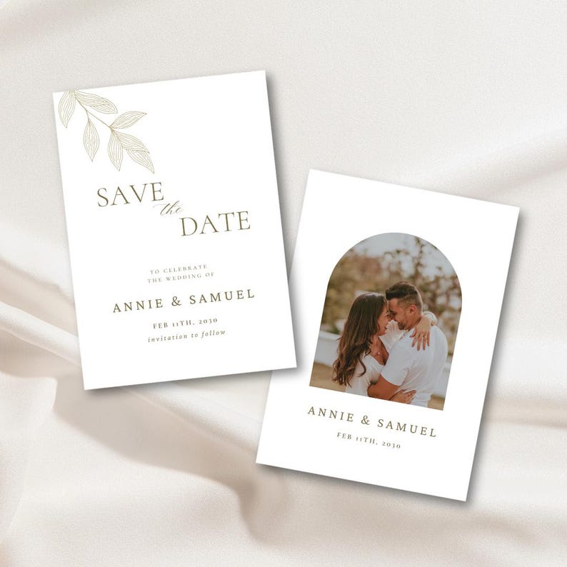 Save the Date Printable Template Minimalistic Save the Date Invitation ...