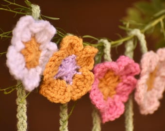 Crochet Daisy Bookmark: Handmade Acrylic Flower, Unique Book Lover Gift Easter