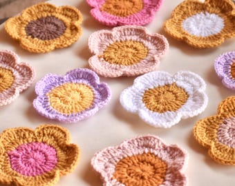 Crochet Daisy Coaster: Handmade Acrylic Flower Coaster Easter