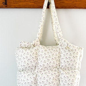 Handmade Puff Quilt Tote Bag - Made to Order