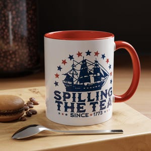 Mug, Patriot, America, Boston Tea Party, Coffee Cup, 11oz, 15oz, Patriotic Mug