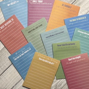 Sarcastic Sticky Notes (NEW SAYINGS!) (Select Your Own), Funny Notepads, Funny Gift, Co-worker Gift