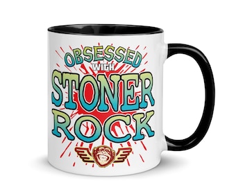 Stoner Rock Coloured Ceramic Mug / Fun Music Trophy / Funny Novelty Gift / Birthday Present / Boyfriend + Girlfriend + Husband + Wife Award