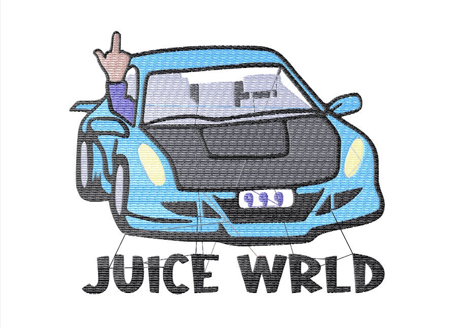 Juice Wrld Art Embroidery File 4 size – Embropedia