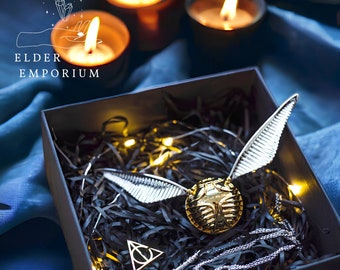 Gouden Snaai Ring Box Begaafd voorstel Wizard World Engage Ring Box Wedding Witchie Box Golden Snitch Valentine Gift Ring