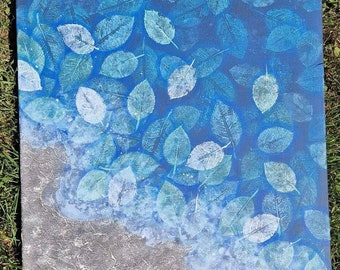 Deep water leaves painting