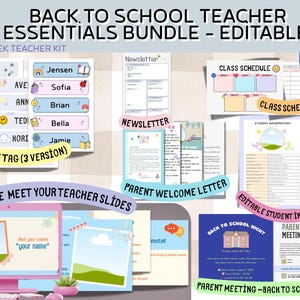 Editable Teacher Bundle: Parent Letters, Forms, Info Sheets (Canva & PDF Templates)