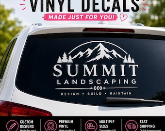 Custom Vinyl Decal, Business Logo Decal, Storefront Window Sticker, Personalized Name Decal, Custom Text, Office Door Logo