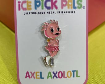 Axel Axolotl Soft Enamel Pin