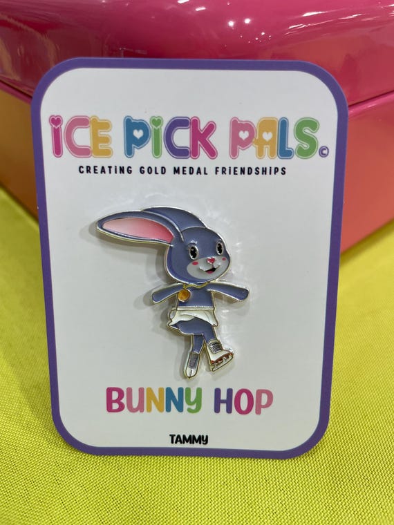 Bunny Hop Soft Enamel Pin