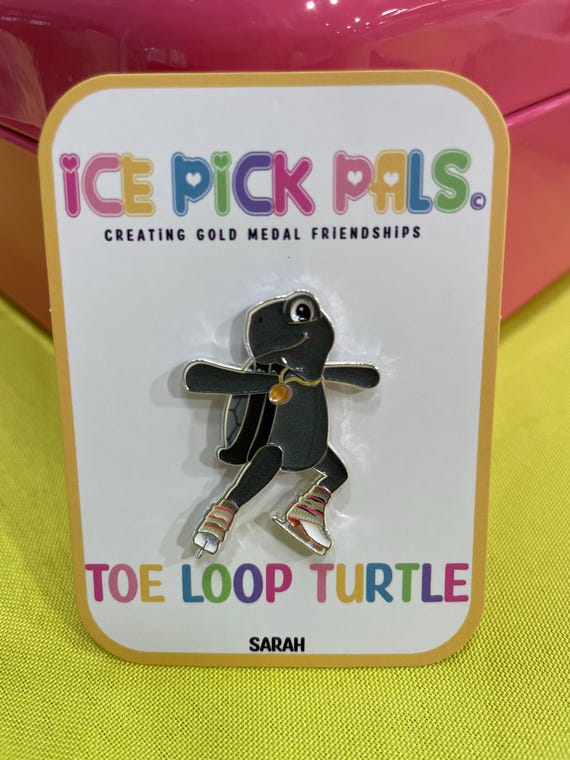 Toe Loop Turtle Enamel Pin