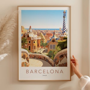 Barcelona Wall Art Printable, Travel Poster, Spain Print, Barcelona Art Print, Printable Digital Poster