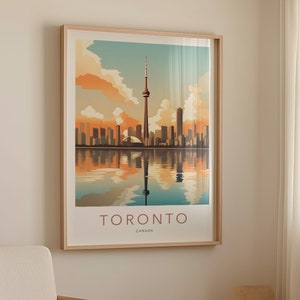 Toronto Wall Art Printable, Travel Poster, Canada Print, Toronto Art Print, Printable Digital Poster