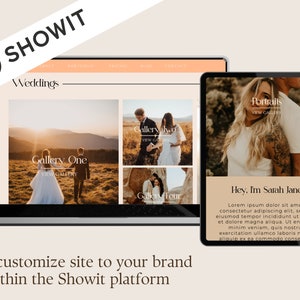 Showit website template, Photographer website template, Showit website for wedding photographer, Showit template, boho website template