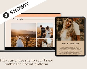 Showit website template, Photographer website template, Showit website for wedding photographer, Showit template, boho website template