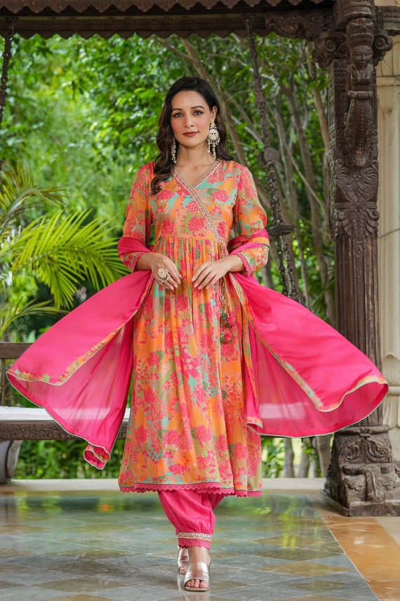 Eid Ramadan Festival Wear Women's Fabulous Salwar Kameez Stitched Shrug  Suits | eBay