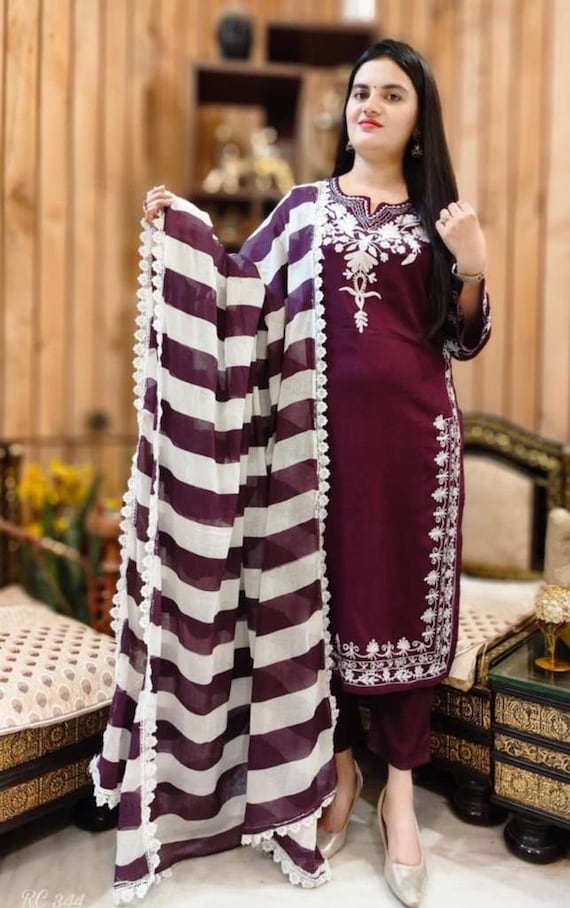 Buy Beautiful Stylish Designer Trouser Pant Suits Glitter Sequences Worked  Pakistani Wedding Functions Wear Handmade Salwar Kameez Dupatta Dress  Online in India - Etsy