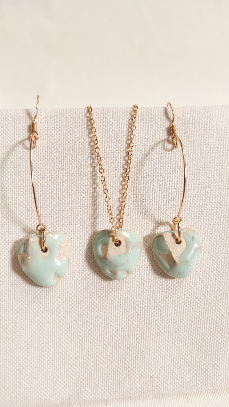 N42B Conjunto de joyas Aqua pendanant