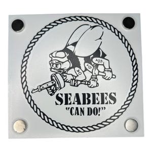 Circle Seabee Vinyl Decal – Military Sticker
