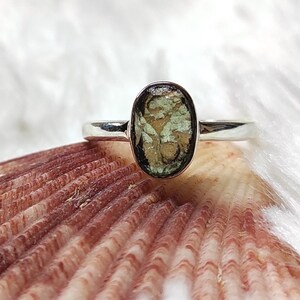 Amazing Moldavite Oval Rough Ring, 100% Natural Gemstone From Czech Republic, 925 Solid Sterling Silver, Handmade Designer Jewelry,Moldavite