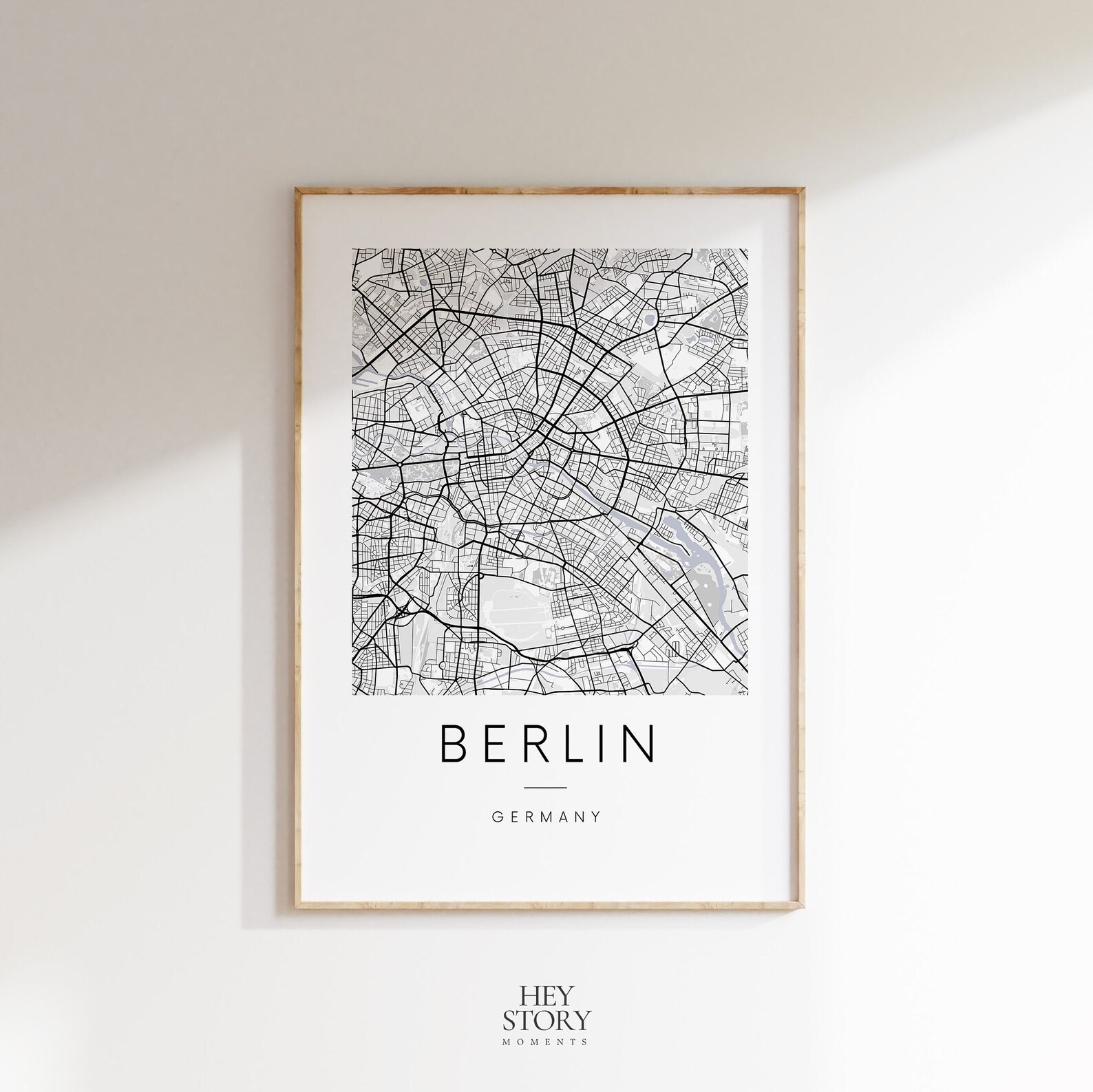 City Map Berlin Poster Printable Berlin City Map Poster Minimalist ...