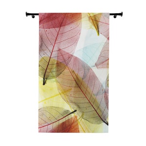 Colorful Leaves Window Curtains (1 Piece)