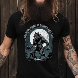 Rougarou Werewolf T-Shirt: Louisiana Legend Tee, Full Moon Design Apparel