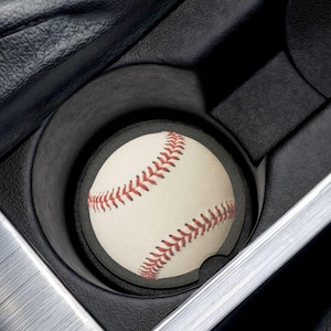 Baseball Car Coasters: Absorbent Soapstone Sports Decor