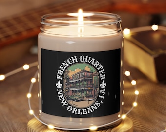 French Quarter Candle: New Orleans Scented Soy Candle