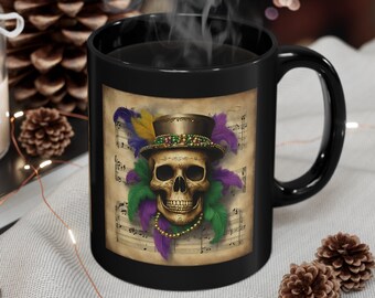 New Orleans Coffee Mug, Mardi Gras French Quarter Souvenir Cup