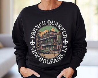 New Orleans Sweatshirt, French Quarter NOLA Sweatshirt