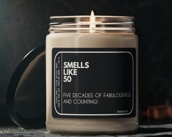 50th Birthday Candle: Funny Fifty Years Old Gift