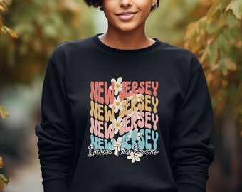 East Coast New Jersey Sweatshirt, Down The Shore Shirt