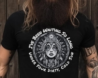 The Black Crowes Shirt, 'Dirty Cold Sun' Graphic Tee, Band Fan T-Shirt