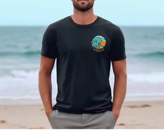 Skeleton Surfer Gift Shirt Ocean Waves Shirt Surfing Lover Gift Shirt Sea Life Shirt Surfer Gift Shirt Gift for Her Gift for Him Surf Shirt