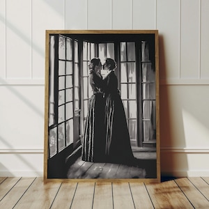 Sapphic Kiss Art Print: Queer Retro WLW Poster
