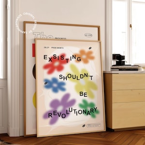 Pride Revolution Retro Art Print: LGBTQIA+ Empowering Decor