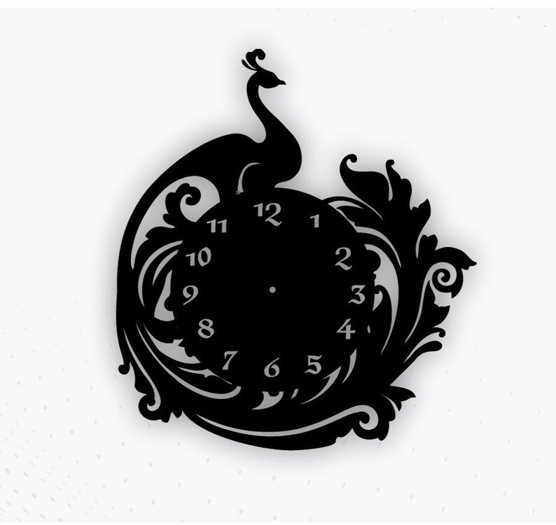 50 Laser Cut Wooden and Acrylic Wall Clock , Wall Clock Template