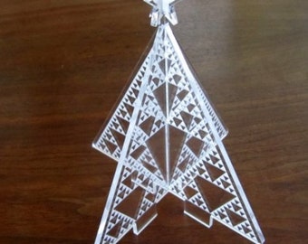 Laser Cut Sierpinski Christmas Tree SVG File