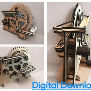 Laser Cut Marble Runner, Wooden 3D Model - Marble Run, laser cut template, Wooden Constructor, Plywood 3mm | Svg Dxf Ai | Digital Download