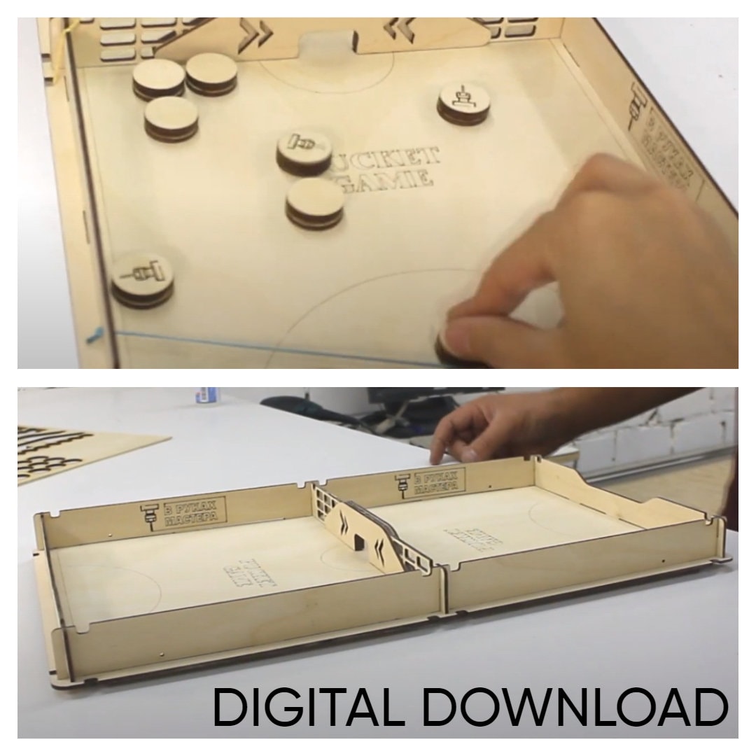 Laser Cut Pucket Game Board Game DXF File Free Download 