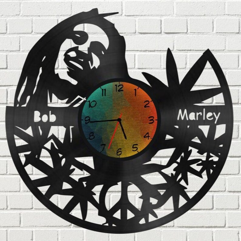 Laser Cut Bob Marley Wall Clock CDR File Etsy